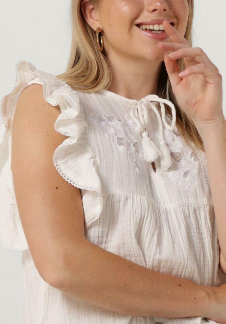 CIRCLE OF TRUST witte circle of trust blouse simone blouse