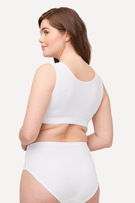 Bustier, breite Träger, Biobaumwolle