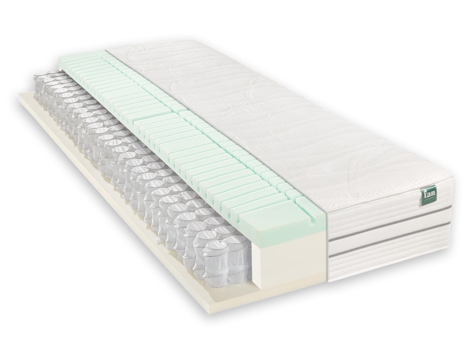 f.a.n. Schlafkomfort Medicare Top Tonnentaschenfederkernmatratze - 090x190cm