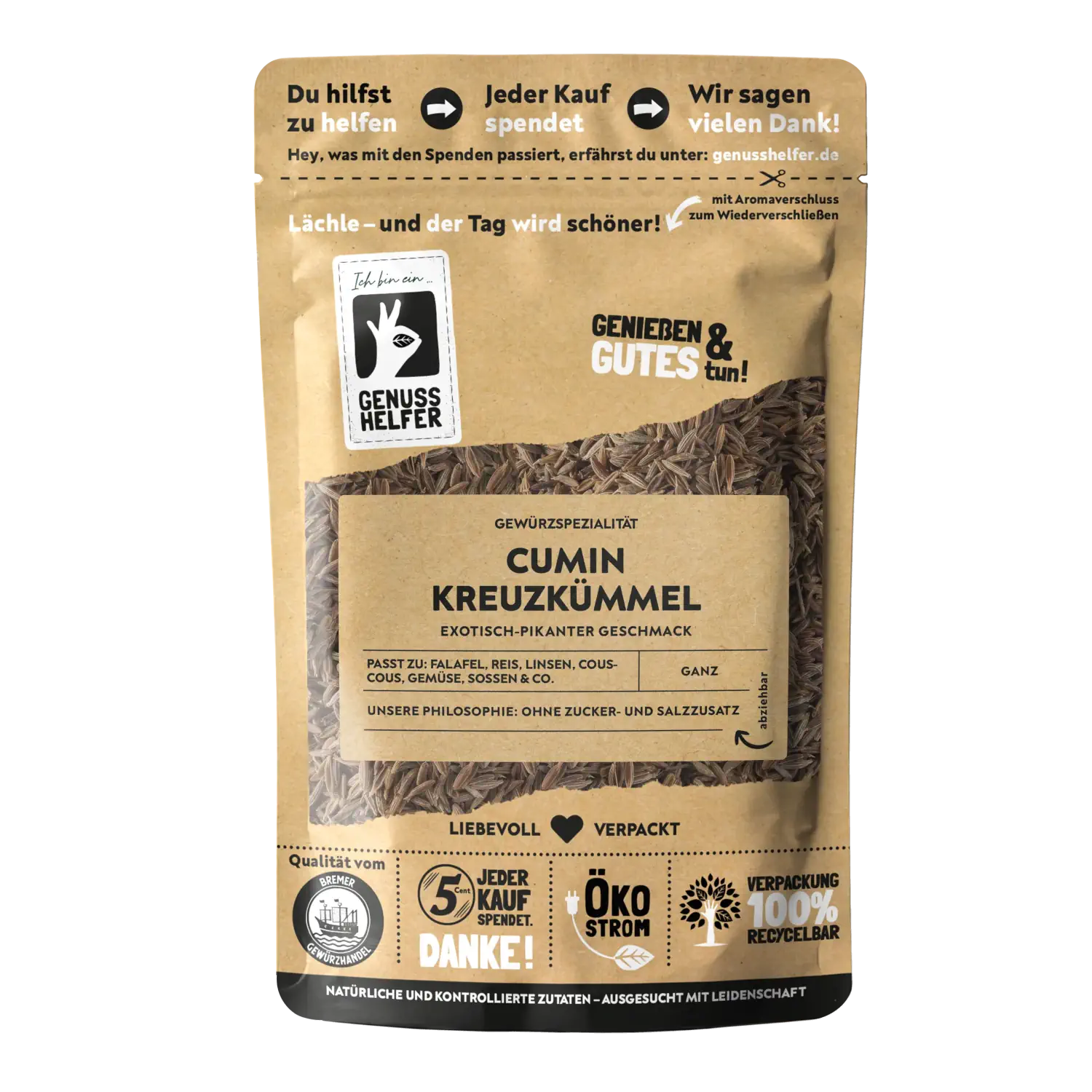 Cumin Kreuzkümmel, ganz, 3er Pack