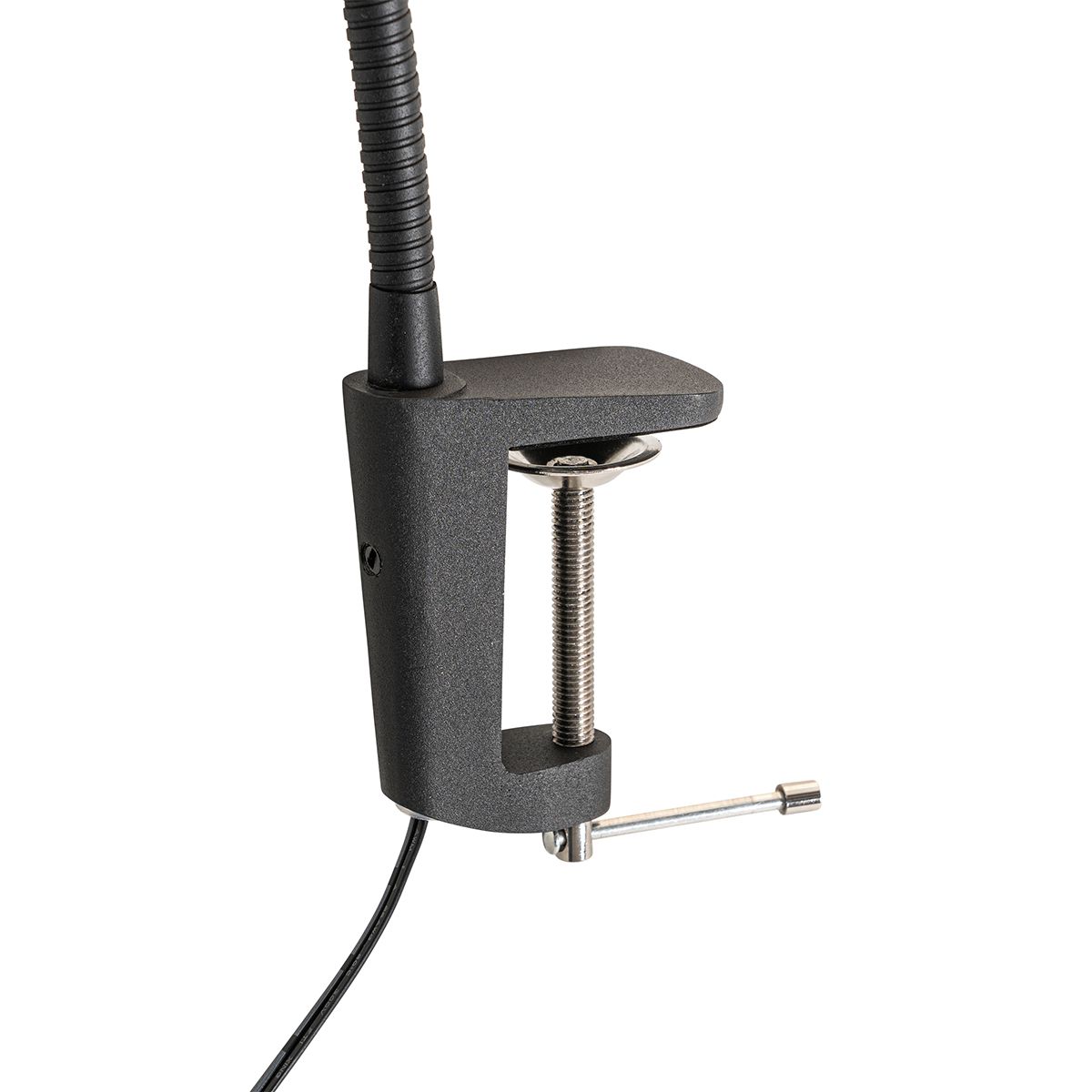 Klem bureaulamp zwart incl. LED met touch dimmer - Lionard