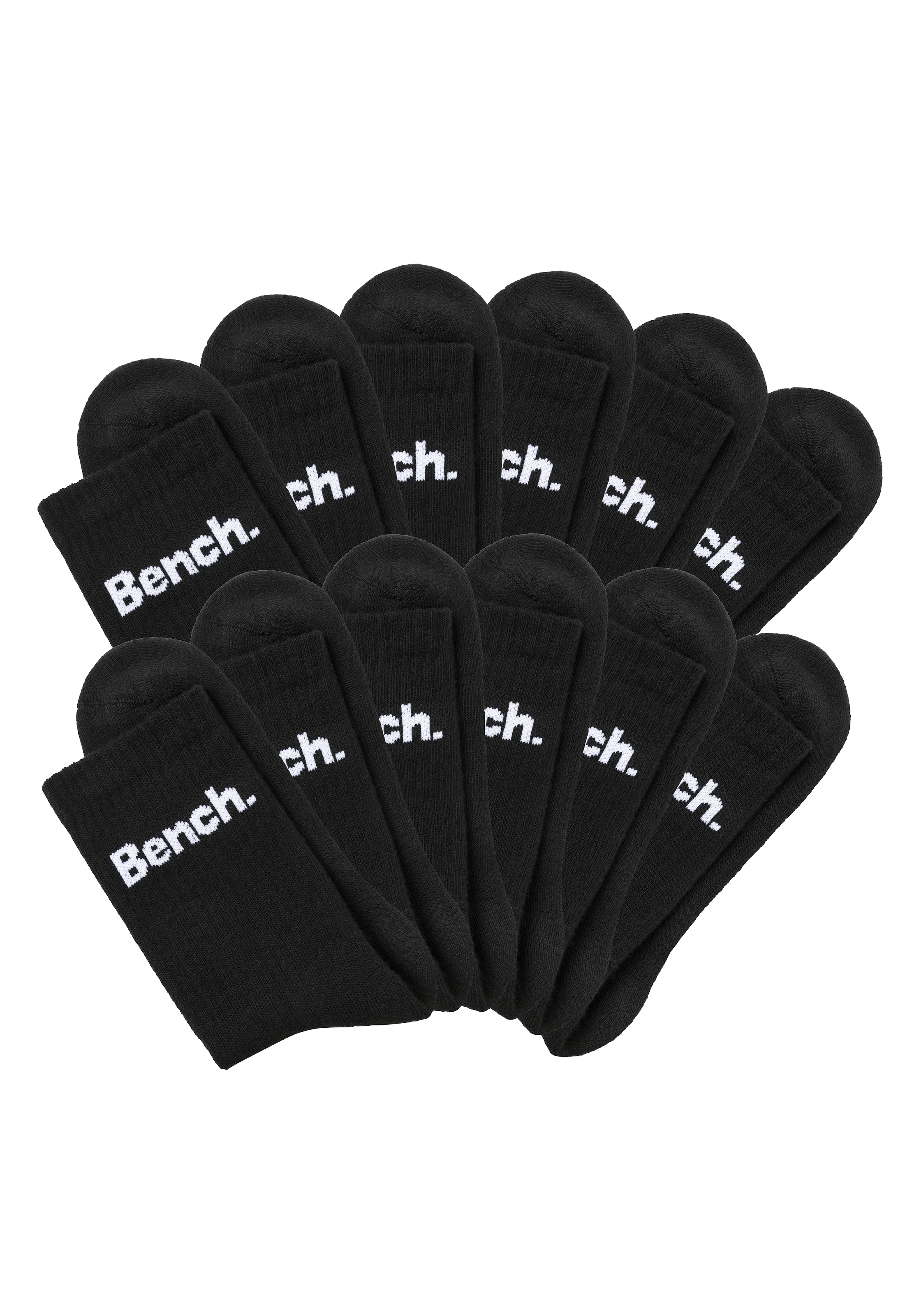 Bench. Tennissocken Packung, 12 Stk. tlg. mit Fuss Polsterung