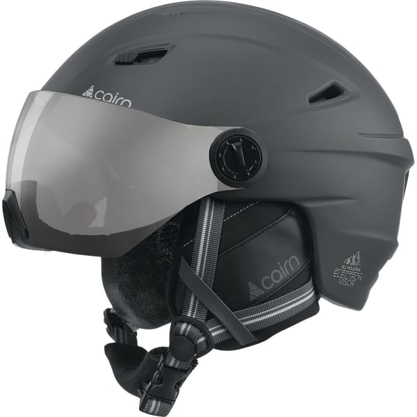 Casque de ski CAIRN ELECTRON VIS JR VISIERE FLASHEE MAT BLACK
