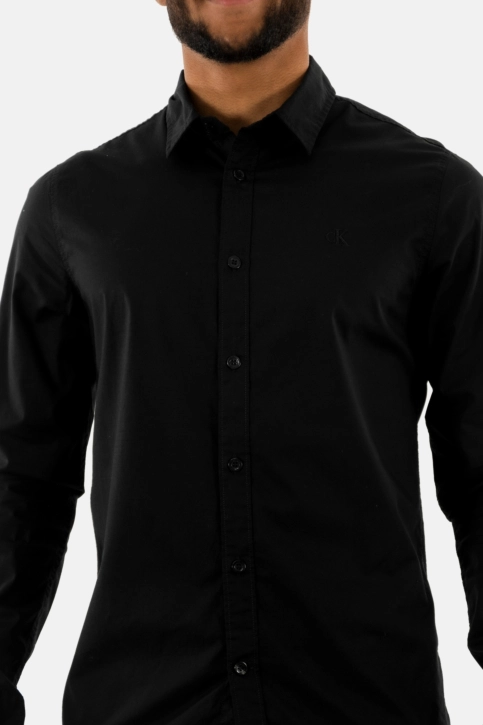 Chemise calvin klein jeans slim stretch beh ck black
