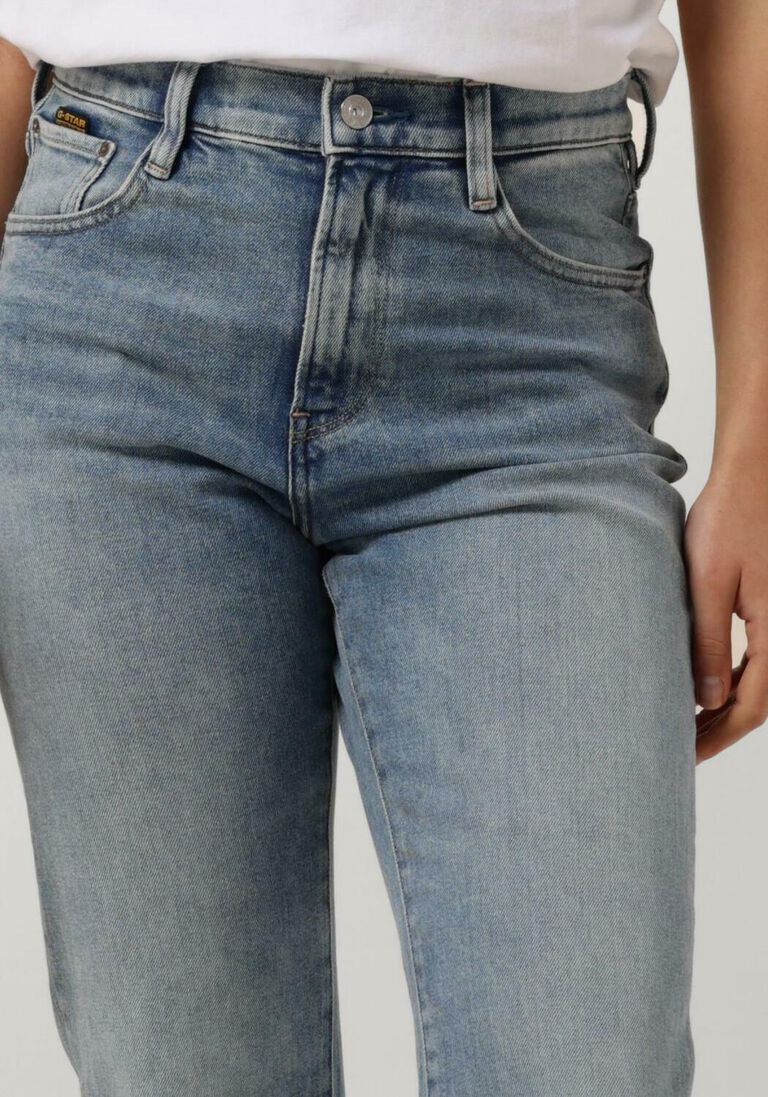 G-STAR RAW lichtblauwe g-star raw straight leg jeans viktoria high straight wmn