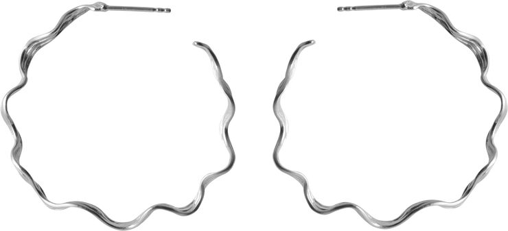 Pernille Corydon Jewellery Large Hellir Hoops size 40 mm Silver