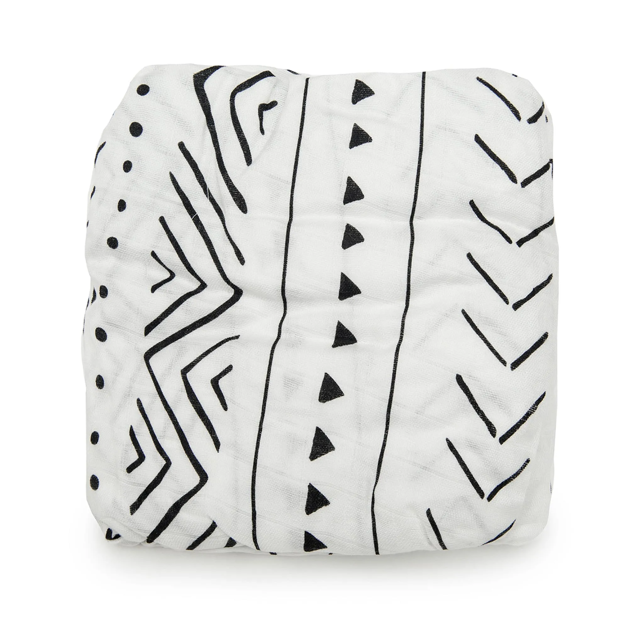 Loulou Lollipop Drap Contour pour Lit de Bébé - Mousseline Bambou Blanc