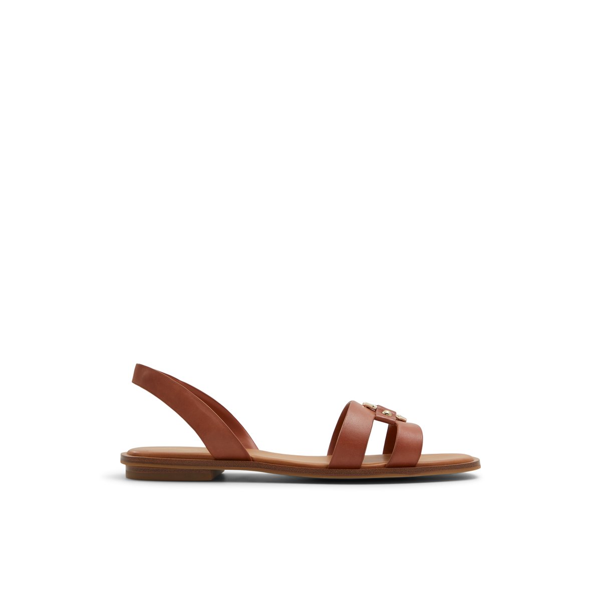 LUCA FERRI-Calelden-Sandales à bride arrière - Talon plat - Marron