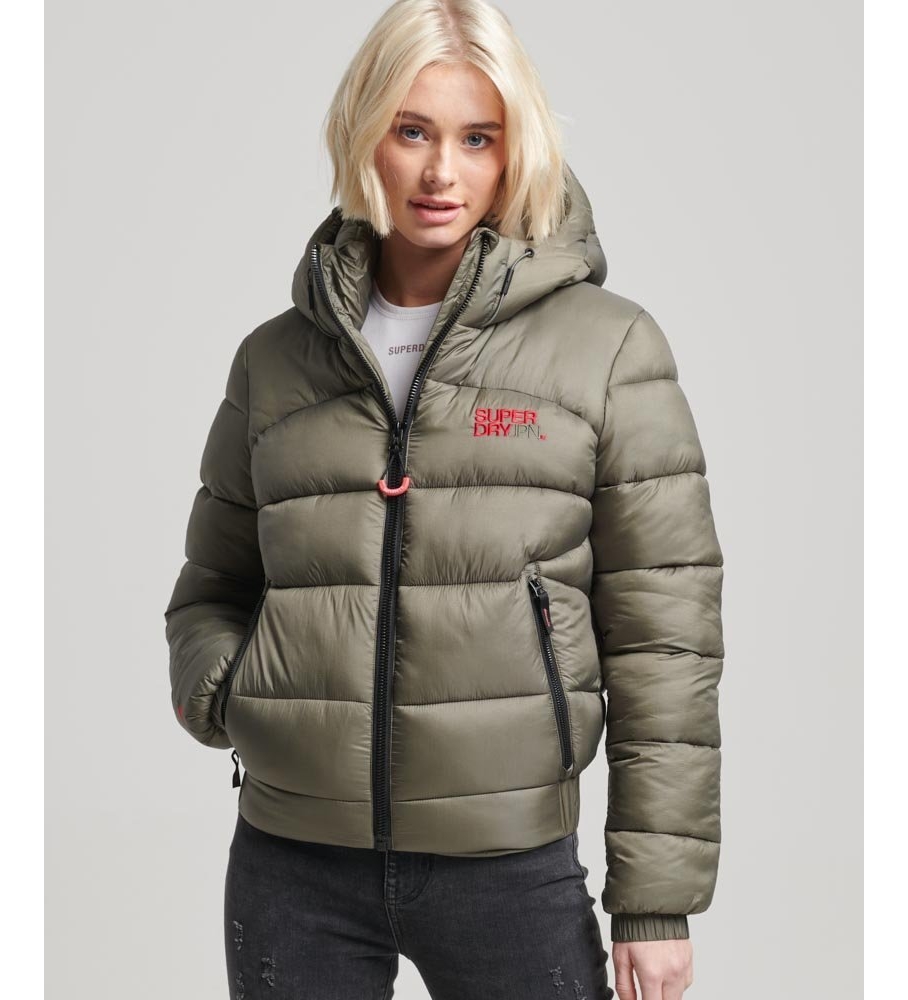 Jaqueta esportiva acolchoada Superdry Bomber, verde