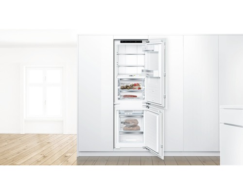 Bosch KIF86PFE0 inbouwkoelkast, afmetingen (B x H x D): 55,8 x 177,2 x 54,5 cm, koelgedeelte: 156 l, vriesgedeelte: 67 l