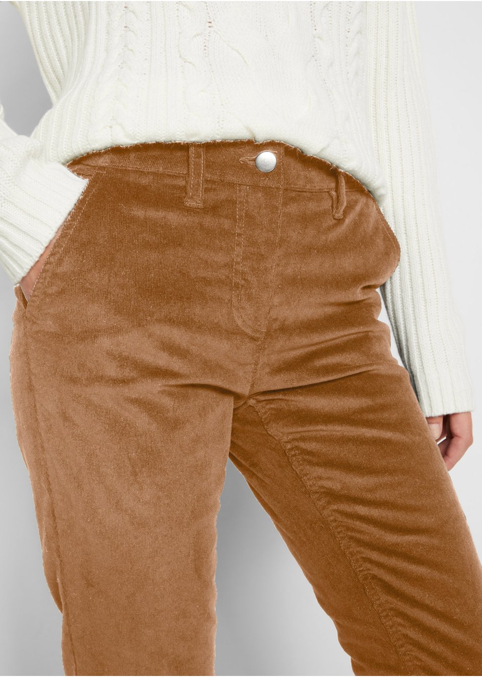 Pantalon en velours côtelé thermo