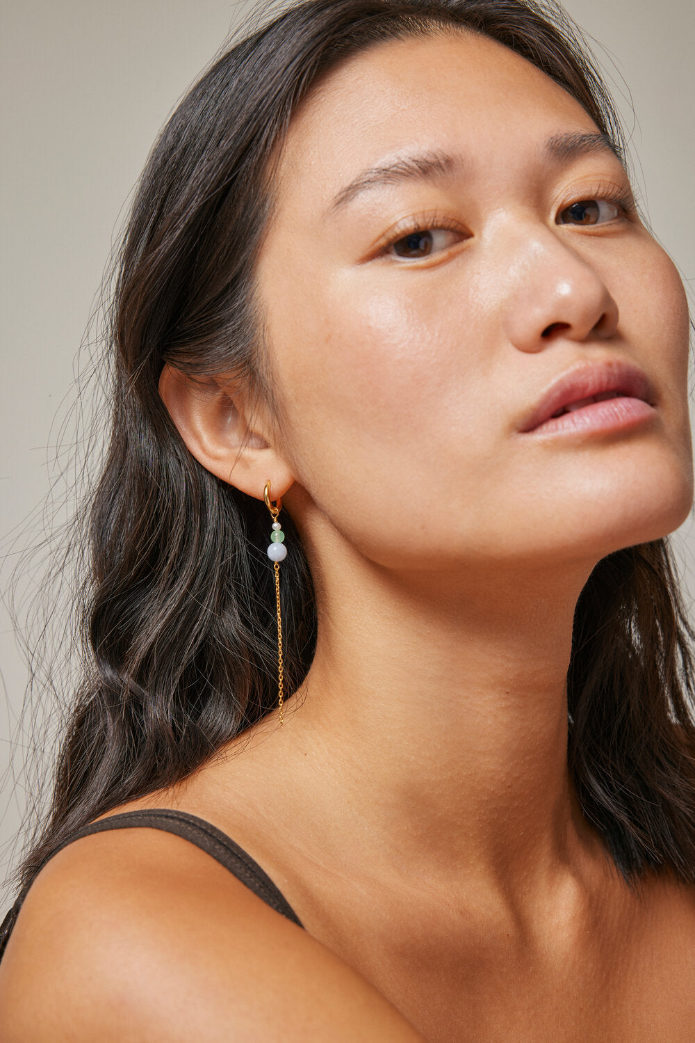 ENAMEL Copenhagen  Jana hoops - perle, lysegrøn & lyseblå