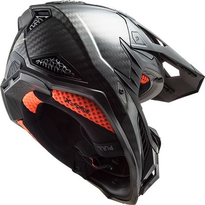Casque cross LS2 MX703 C - X-FORCE - GLOSS CARBON 2024 - Noir