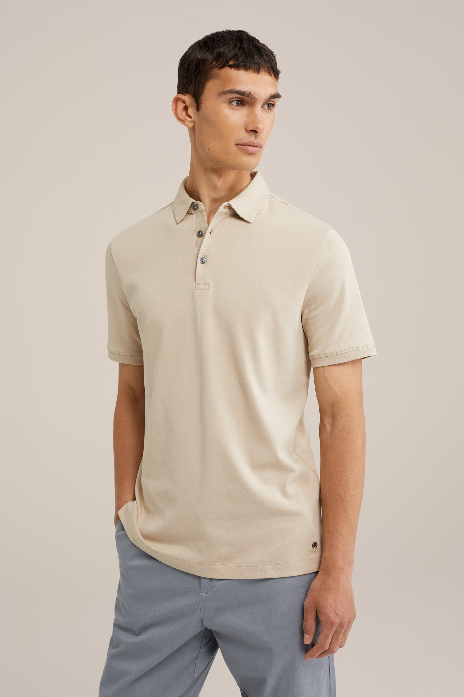 ultra soft polo WE Fashion Lichtbruin