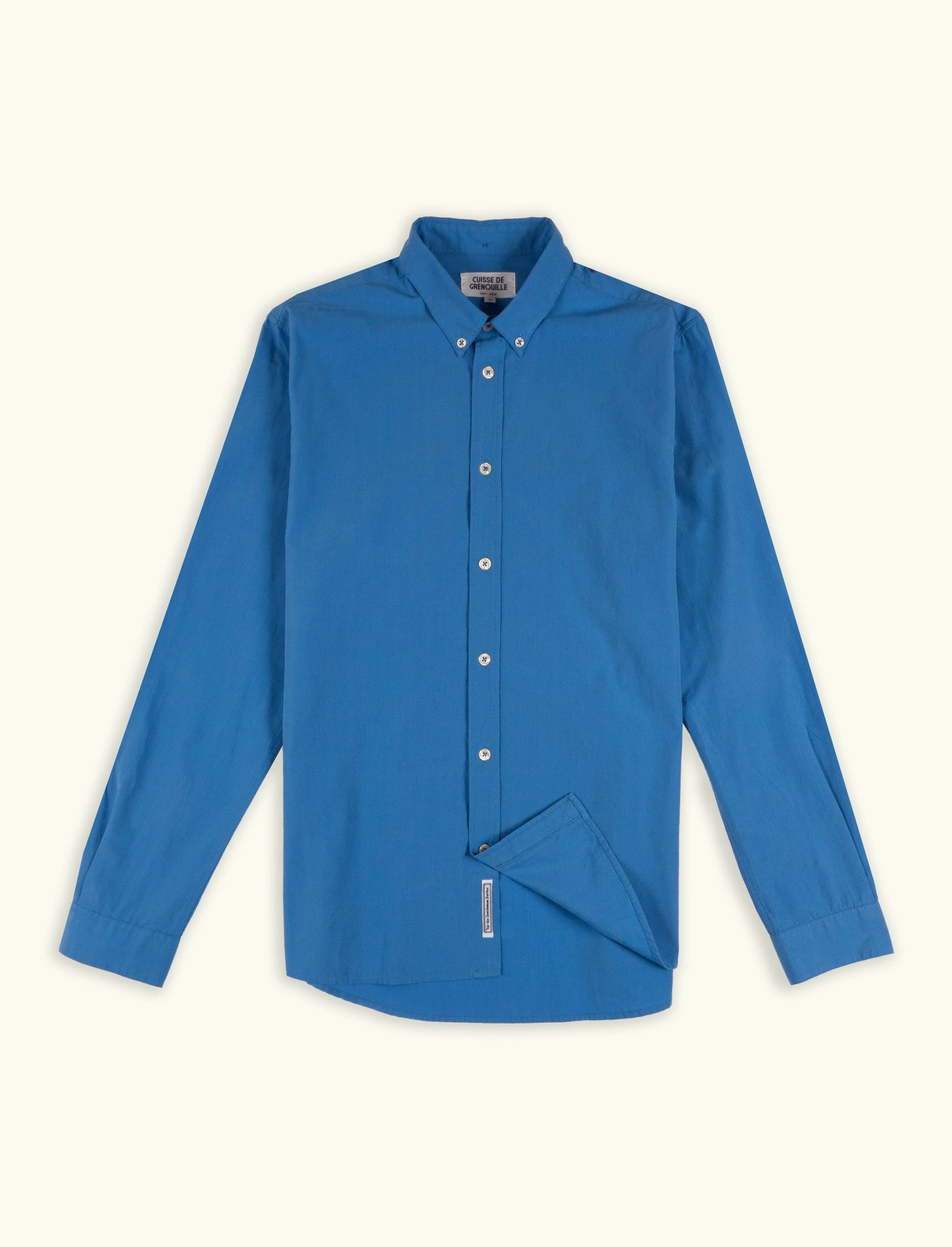 Chemise en popeline | Bleu