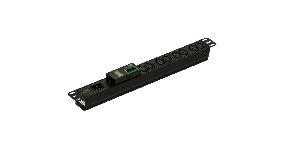 APCEasy Metered Rack PDU, 16A, 230V, (8)C13  (Zwart, 8x C13, 1U, EPDU1016M)