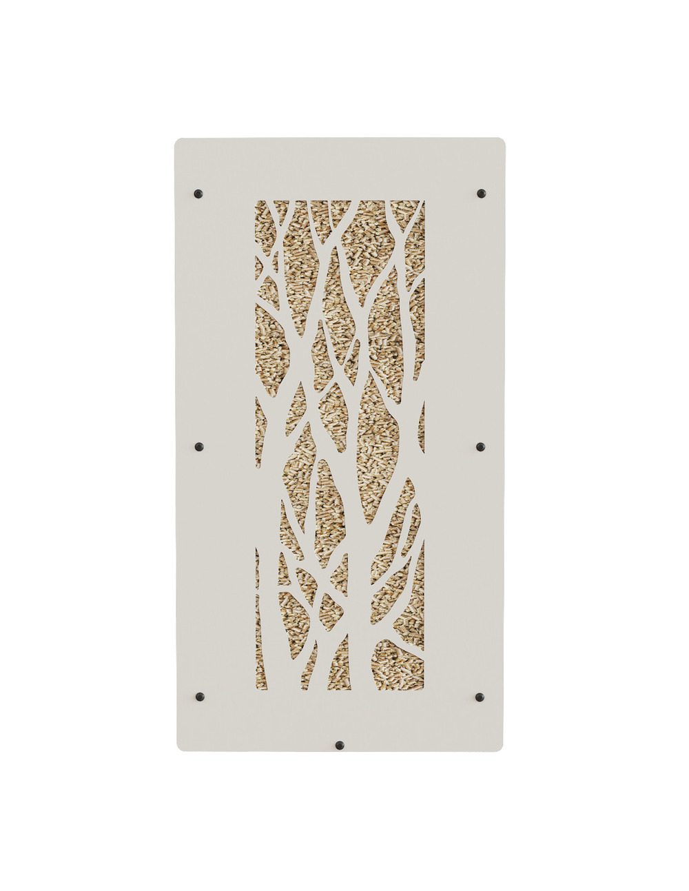 Rangement à granulés de bois 55Kg blanc arbre