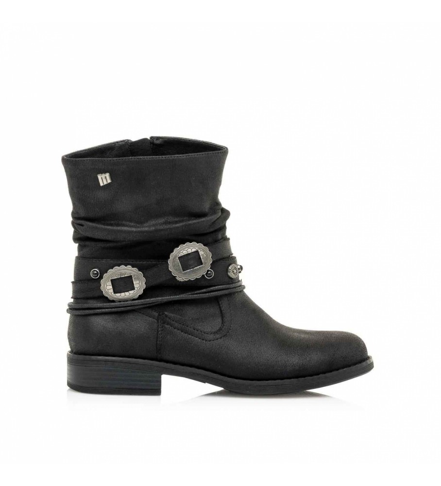 Botas pretas Mustang Persea