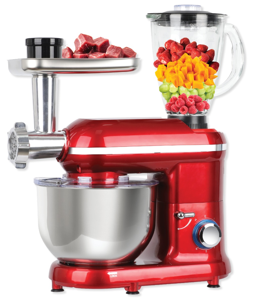 Friac KM5140RD 10 in 1 keukenrobot 5.5L 1400W + pastaset