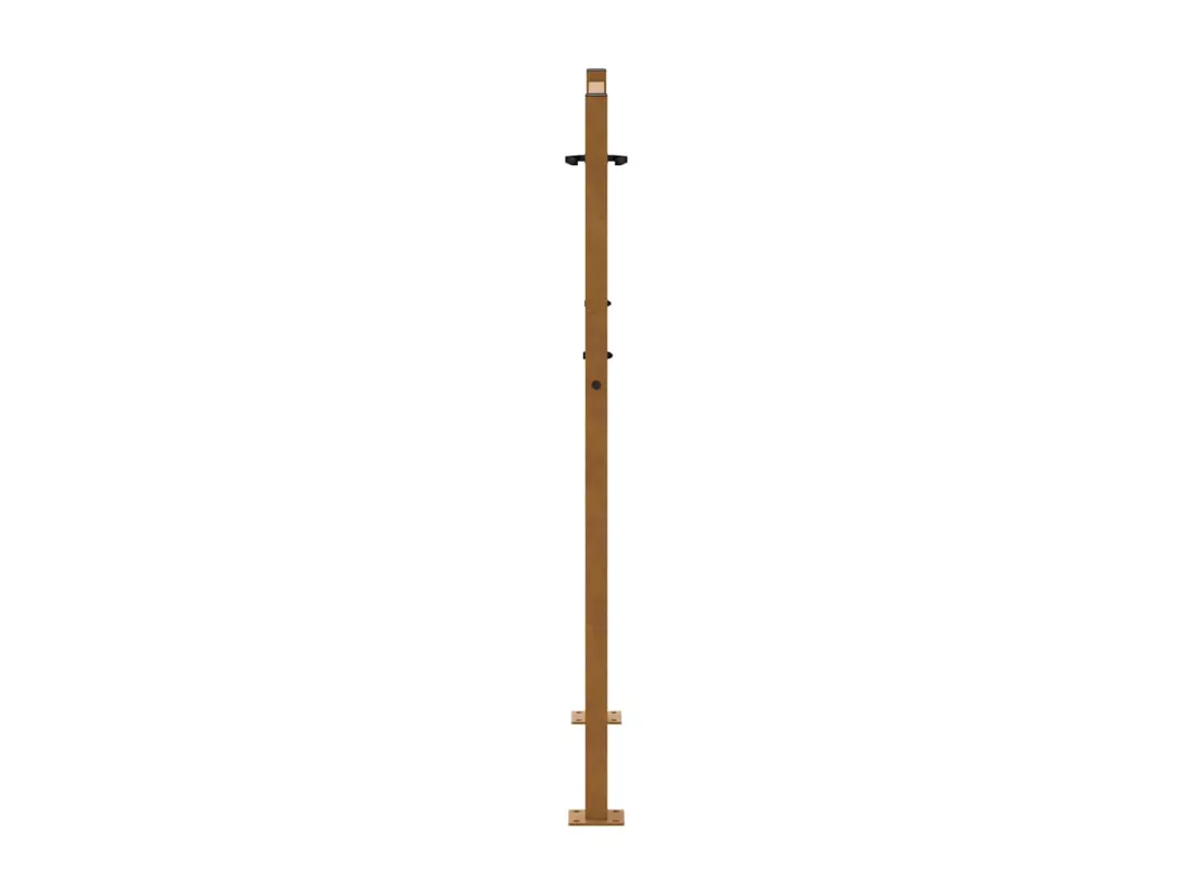 Porte de jardin acier résistant aux intempéries design flamme