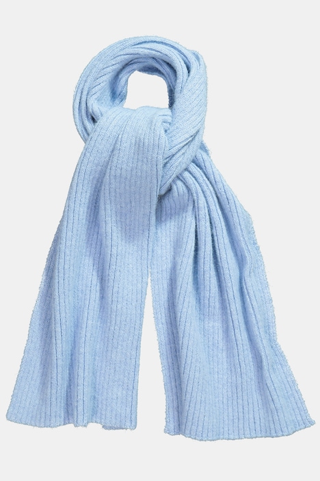Strickschal, weicher Rippstrick