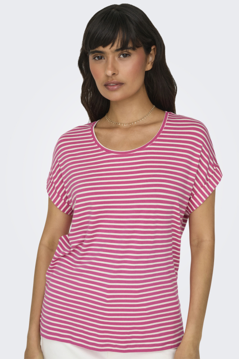 Only roze dames t-shirt