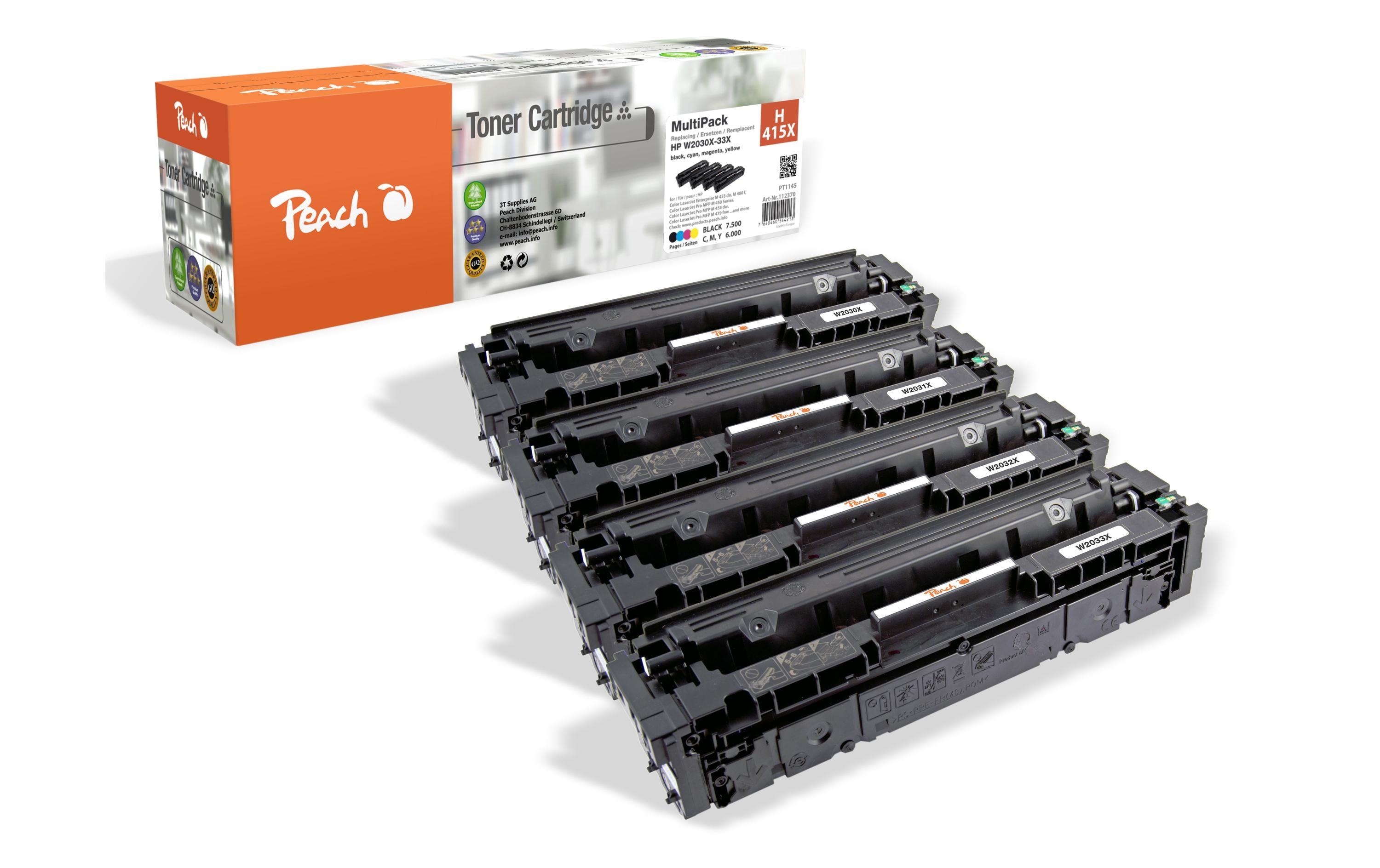 Toner HP Nr. 415X / W2030-3X BK, C, M, Y<br>Druckerpatrone: Schwarz, Cyan, Magenta, Gelb