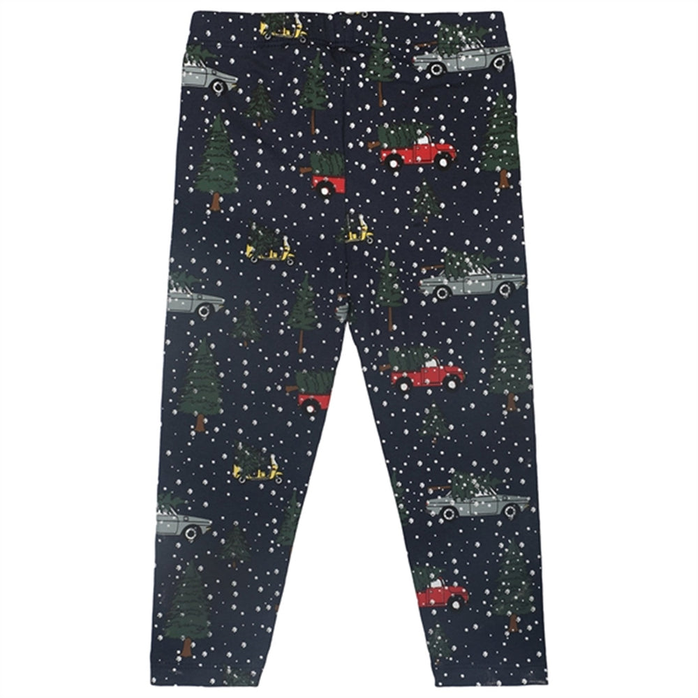 Navy Blazer Holiday Leggings