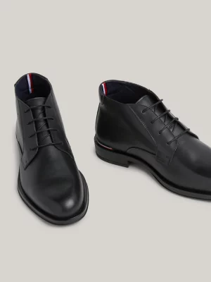 Botas de couro de cano baixo