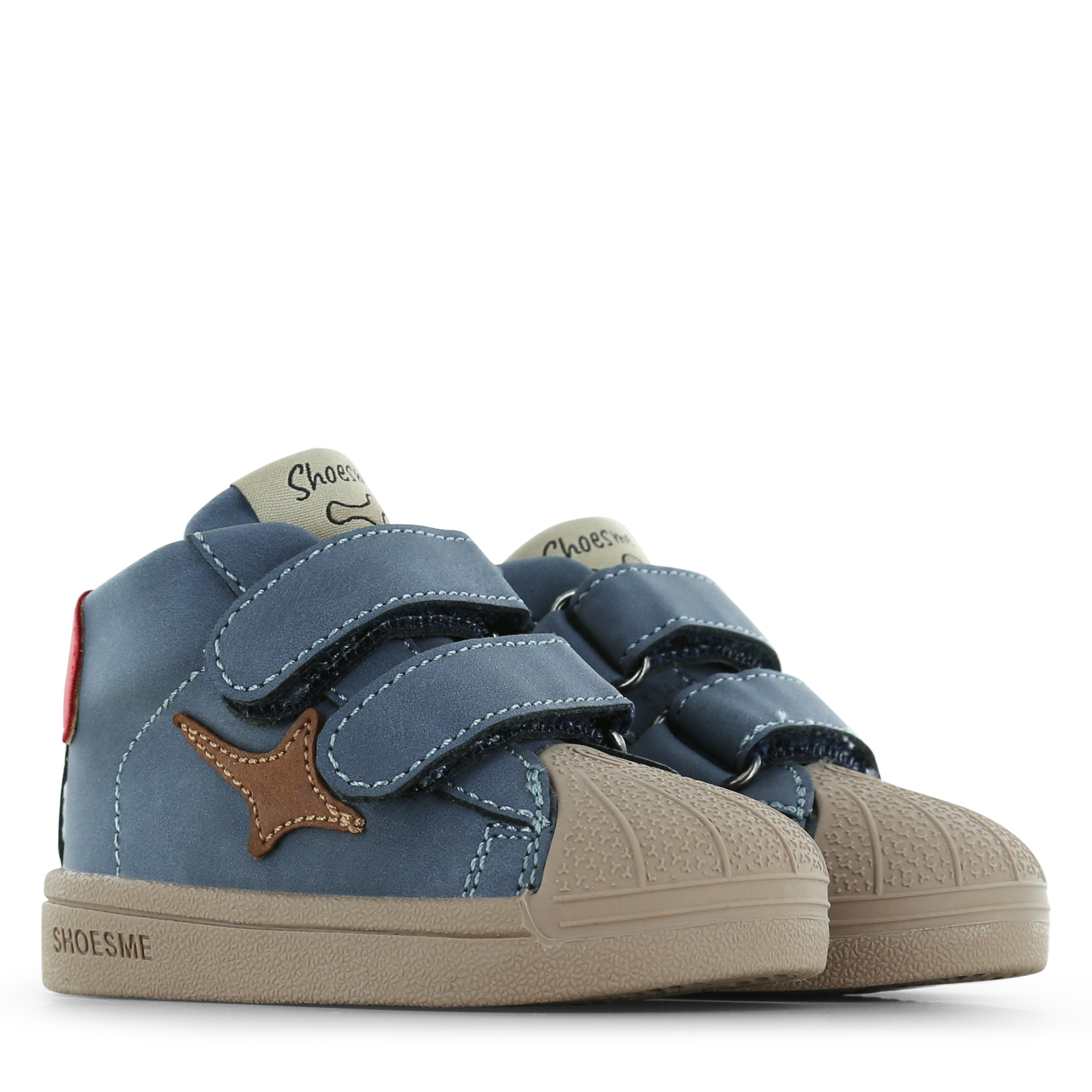 Shoesme hoher blauer Sneaker mit Stupsnase