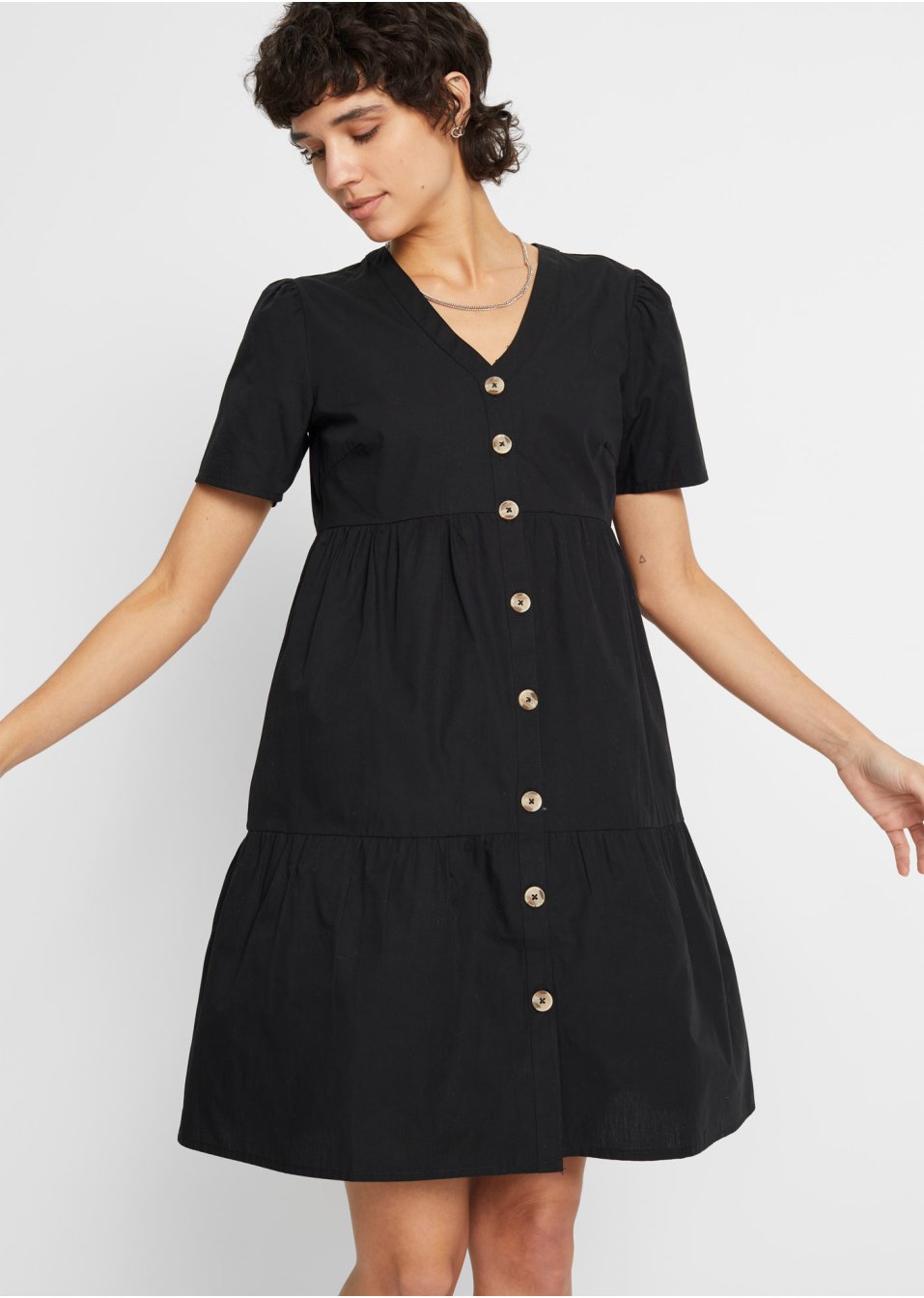 Robe-chemise avec patte de boutonnage