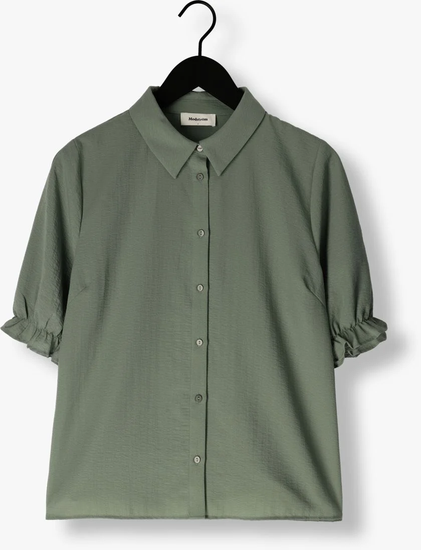 MODSTR\u00D6M groene modstr&ouml;m blouse huntleymd shirt