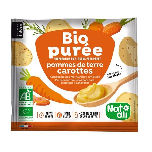 Puré De Batata E Cenoura Bio Instantânea
