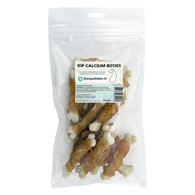 Dierapotheker Kip Calcium Botjes 150 gram Hond | 20031