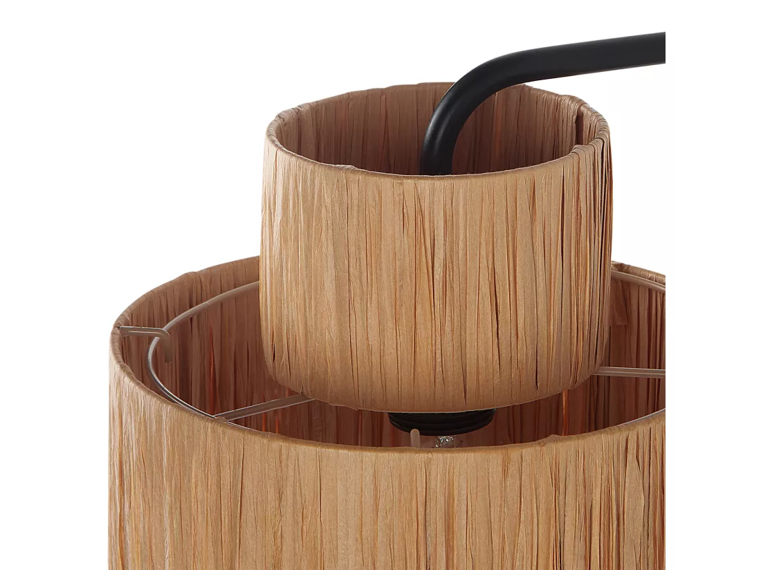 Lot de 2 lampes murales SHINFA Osier Naturel