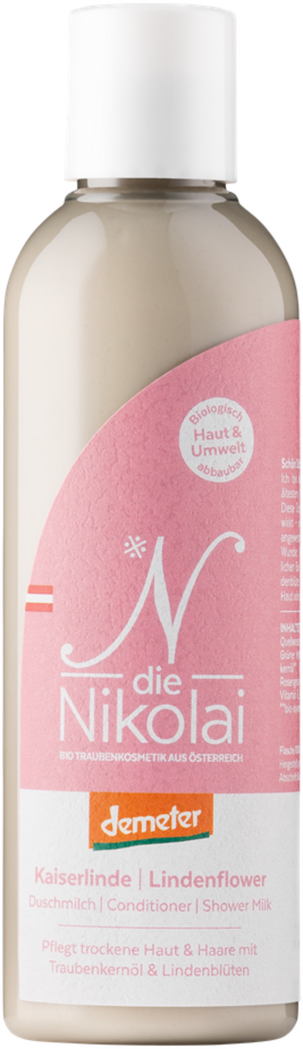 dieNikolai  Kaiserlinde Duschmilch & Haarpackung, 200 ml