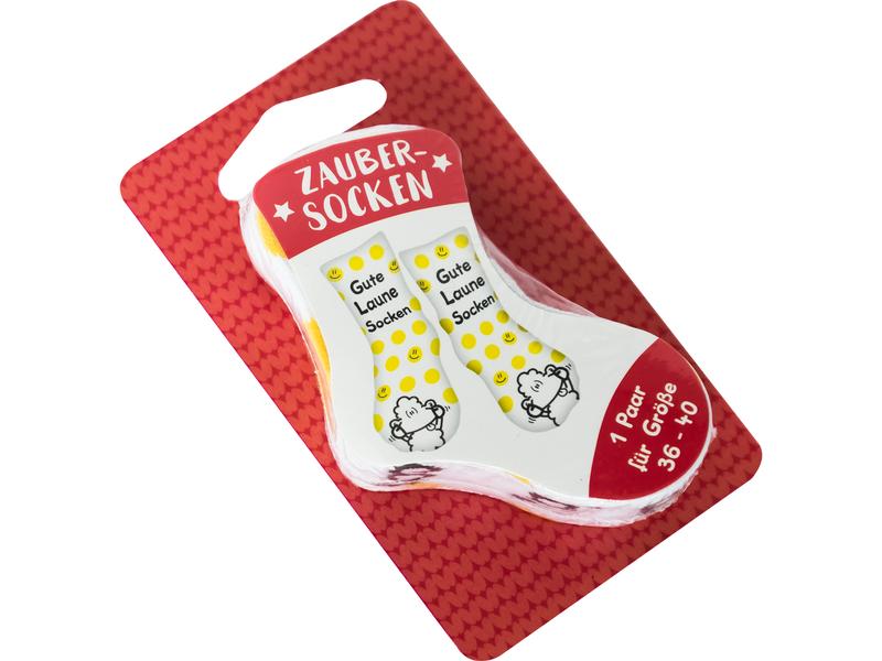 Sheepworld Socken Gute-Laune-Socken Grösse 36 - 40, waschba Humorvolle Zaubersocken, ideal als Geschenk