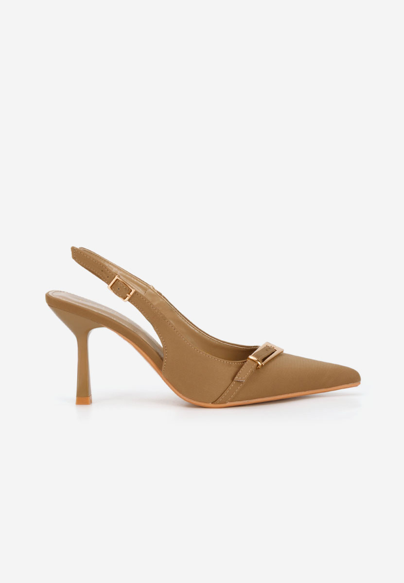 Chaussures slingback kaki Rumina