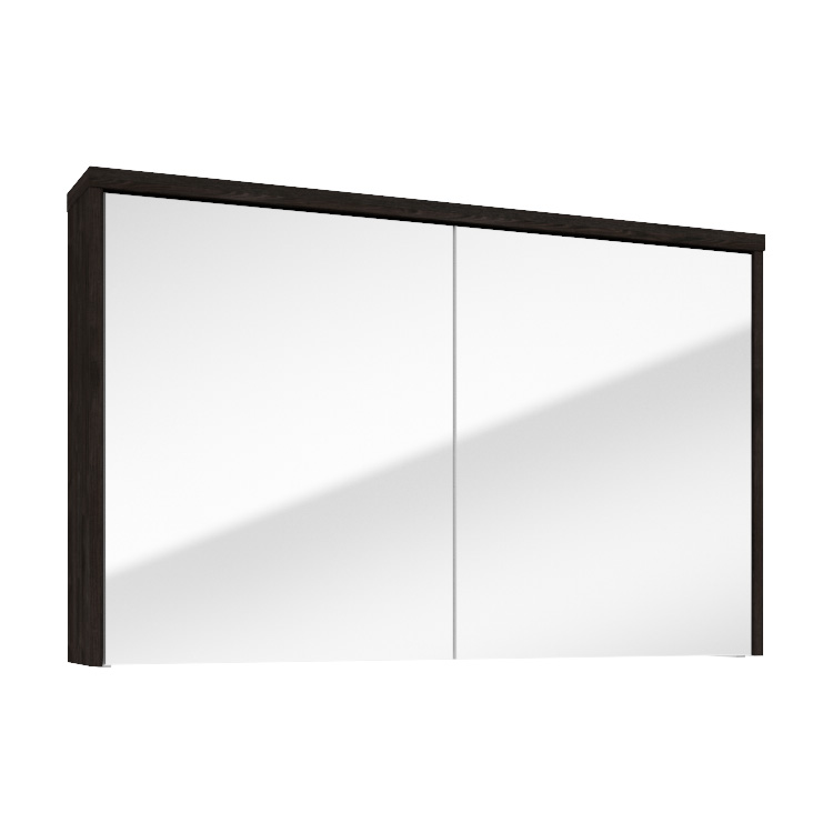 Fontana Basic spiegelkast 100cm met 2 deuren kasteel bruin