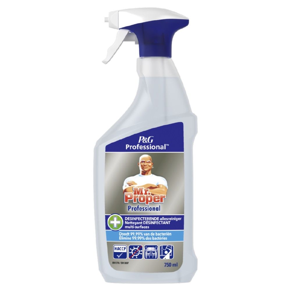 Mr. Proper Professional Desinfecterende Allesreiniger & Glasreiniger Spray (750 ml)