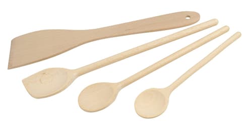 Fackelmann Holzlöffel-/Pfannenwender Set Buche
