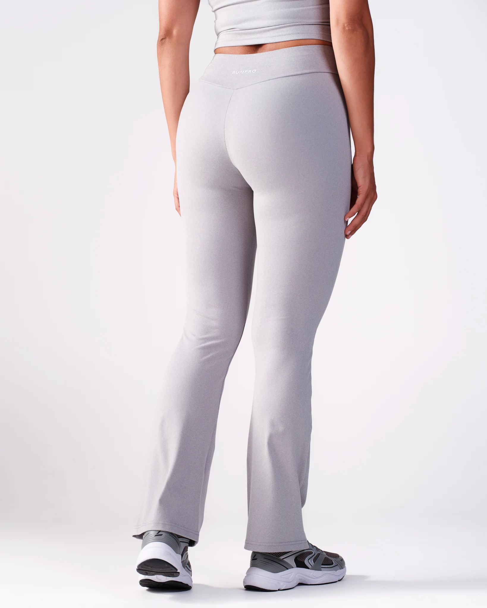 Bumpro Lively Flare Pants Grey Melange