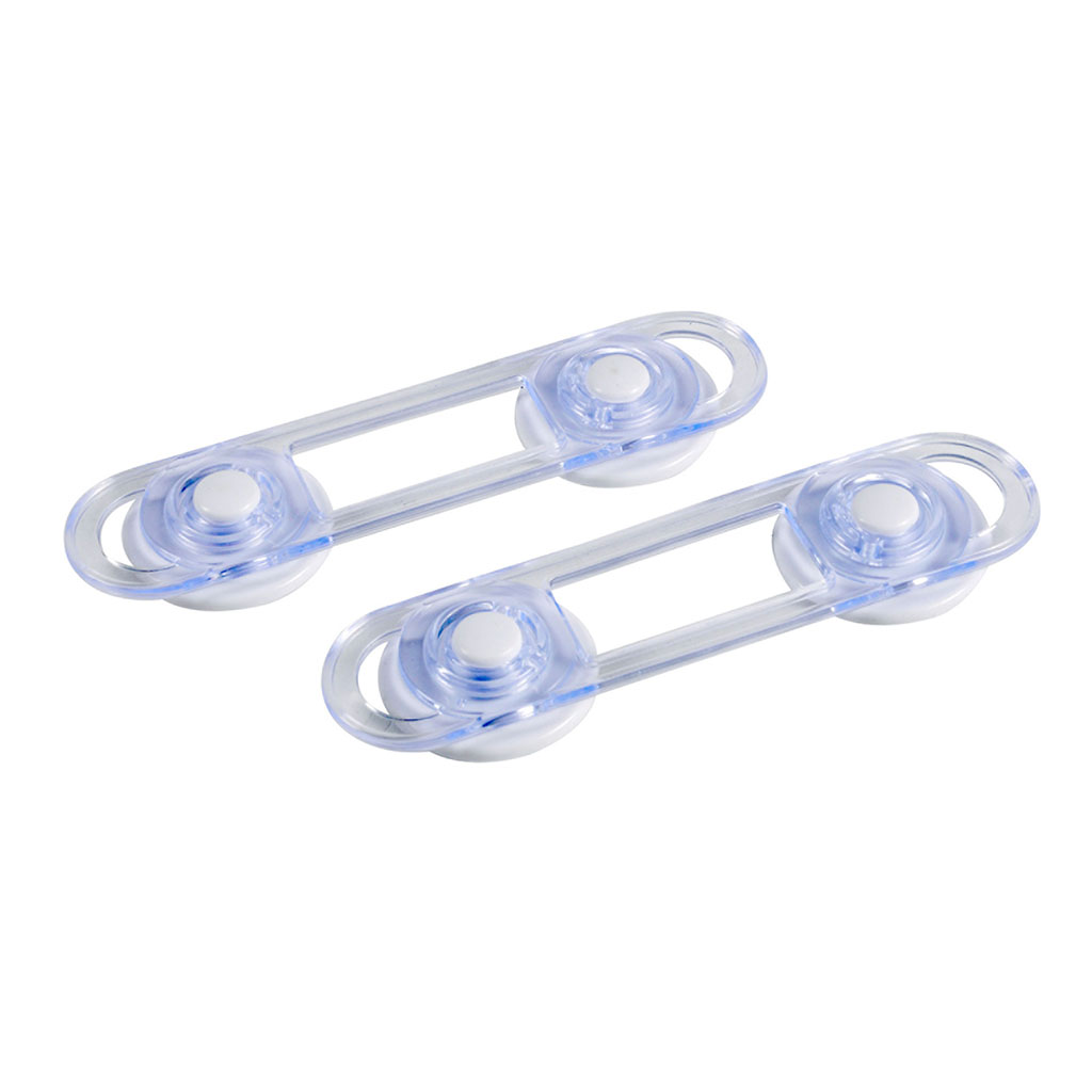 Lot de 2 loquets de sécurité PVC 18.5cm