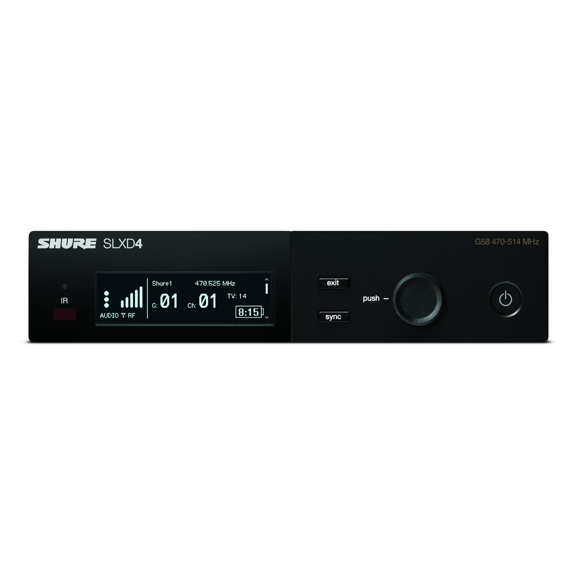 Shure SLXD14/85-G59 draadloze dasspeldmicrofoon (470 - 514 MHz)