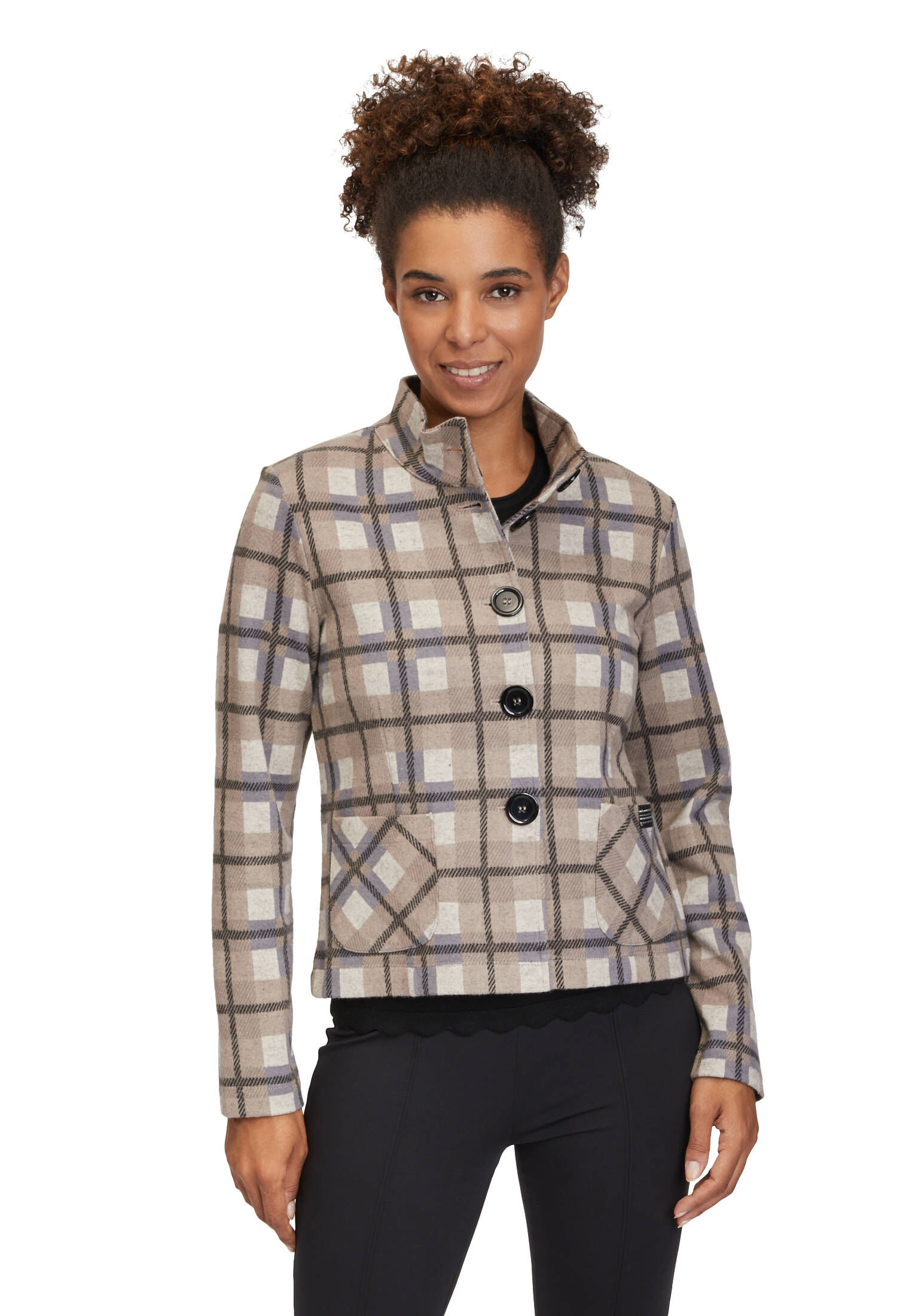Betty Barclay| Damen Sweatjacke mit Stehkragen