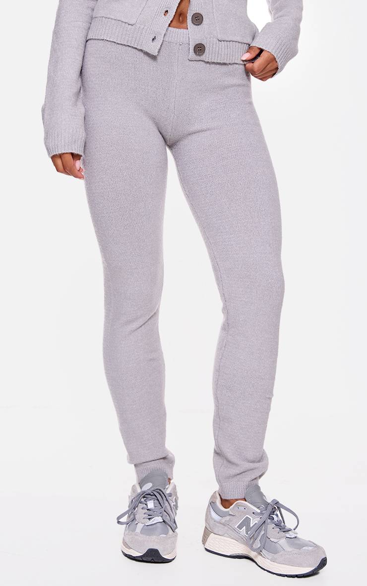 Charbon Legging Basique En Maille