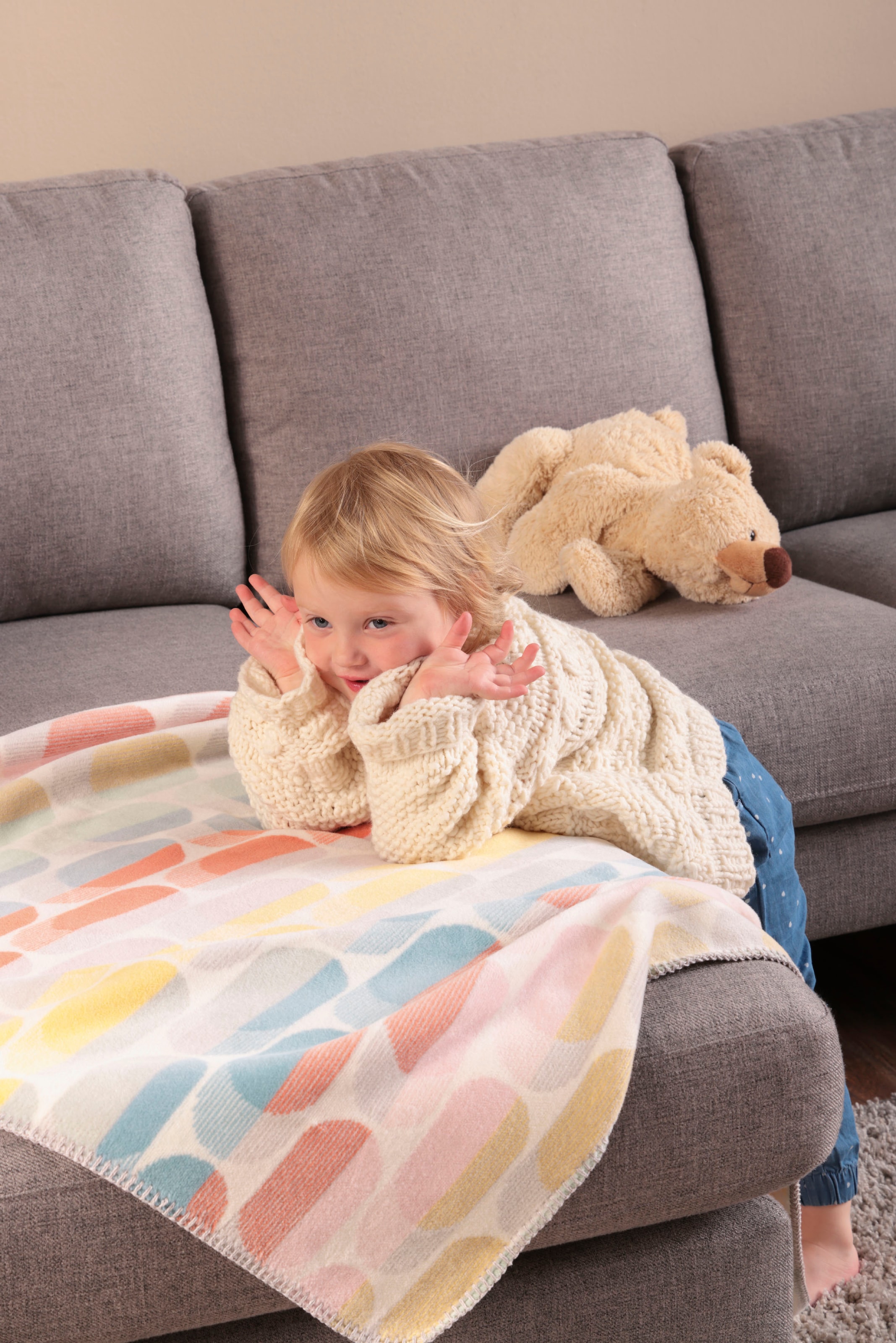 Biederlack Kinderdecke »Kinderdecke Candy« Kinderdecke Candy mit bunten Bonbon-Farben
