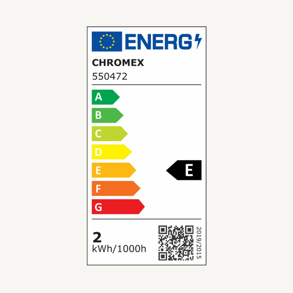 Guirlande guinguette java e27 - blanc froid - 5m prolongeable - 10 ampoules intercheangables - chromex