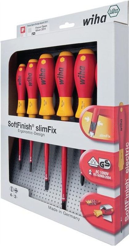 Wiha Schroevendraaierset 3201 K6 - Ergonomisch - 6-delig