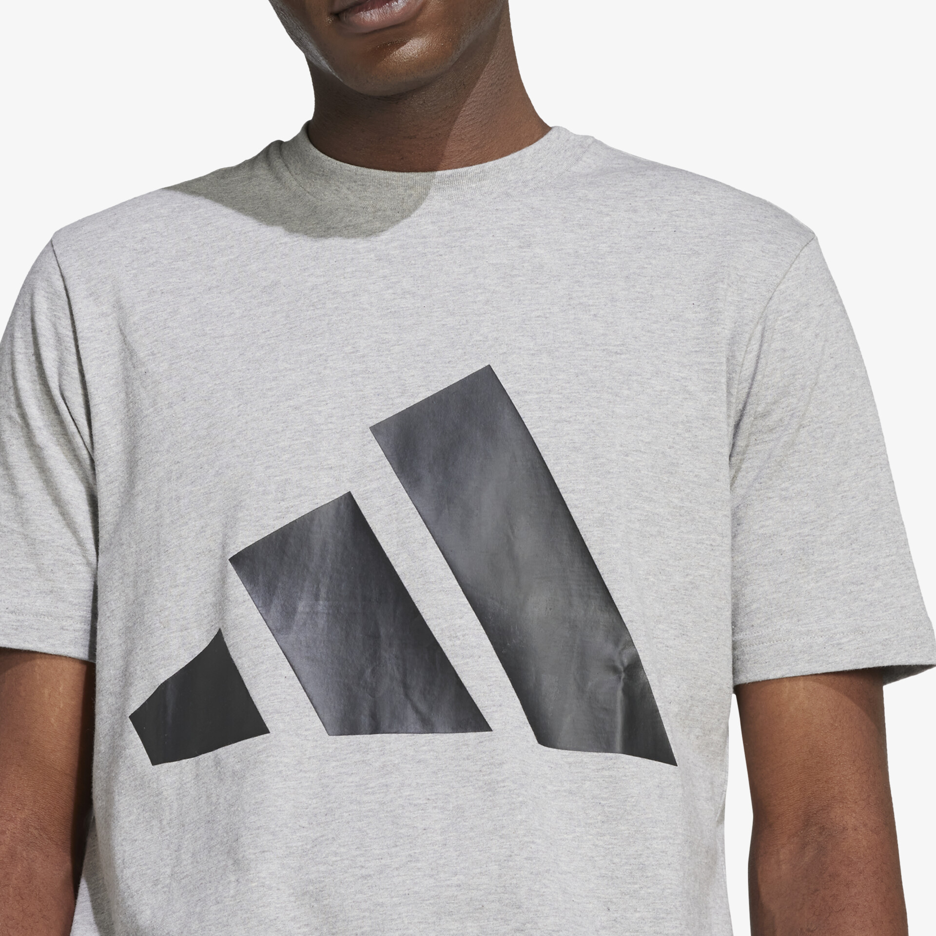 adidas Essentials Big Logo Herren T-Shirt grau